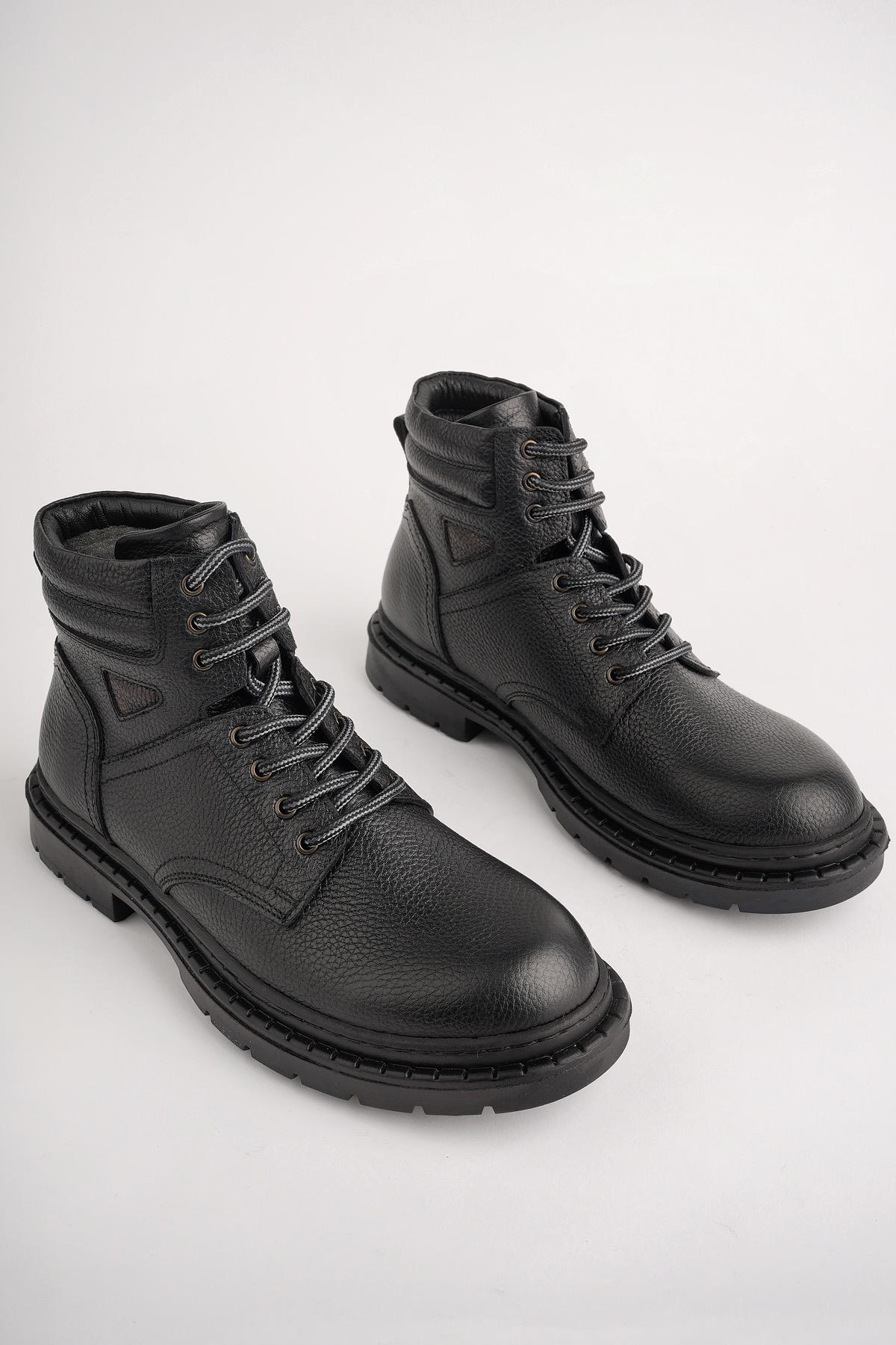 STEPHAN Garantili Bağcıklı Hakiki Deri Kaymaz Taban Erkek Bot - Görsel 2