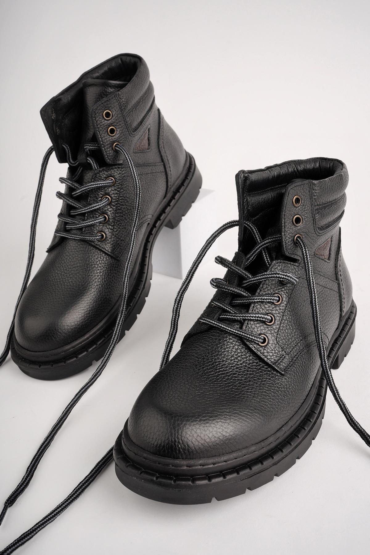 STEPHAN Garantili Bağcıklı Hakiki Deri Kaymaz Taban Erkek Bot - Görsel 3