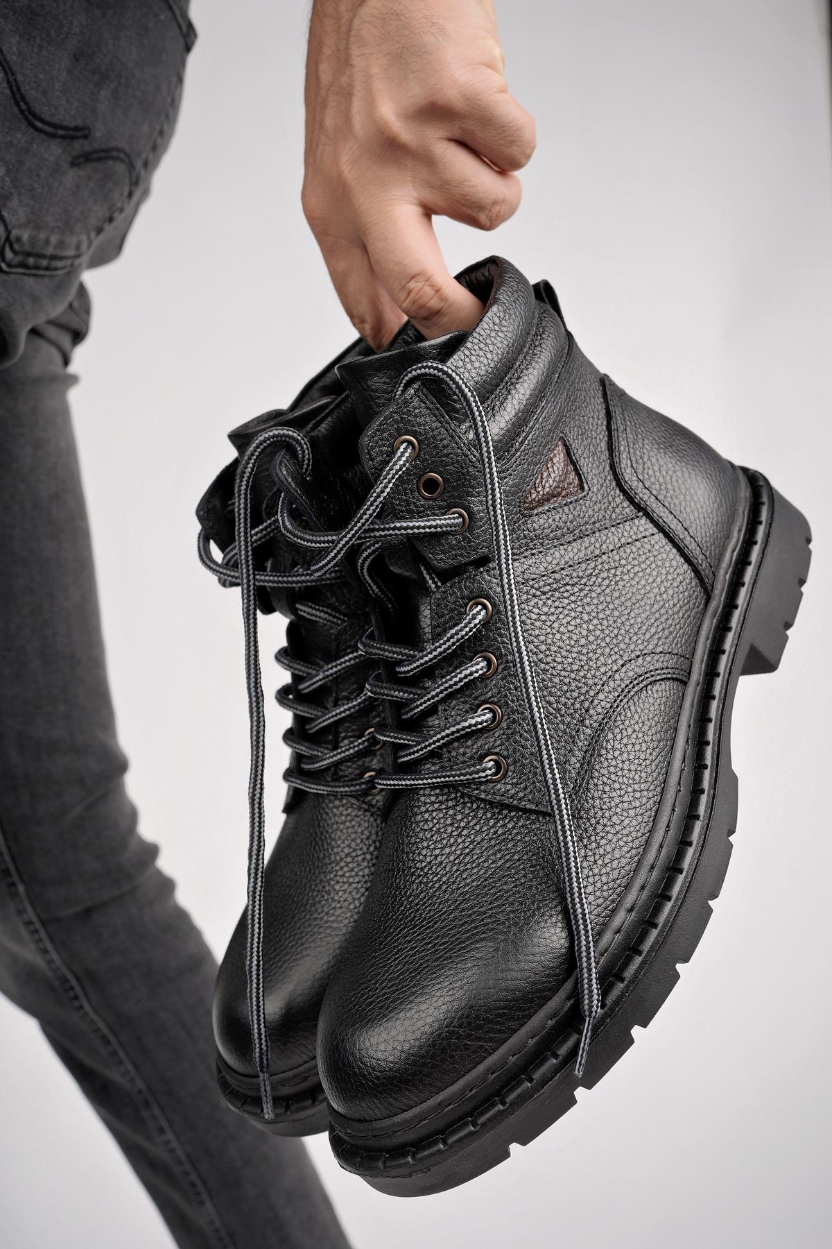 STEPHAN Garantili Bağcıklı Hakiki Deri Kaymaz Taban Erkek Bot - Görsel 7