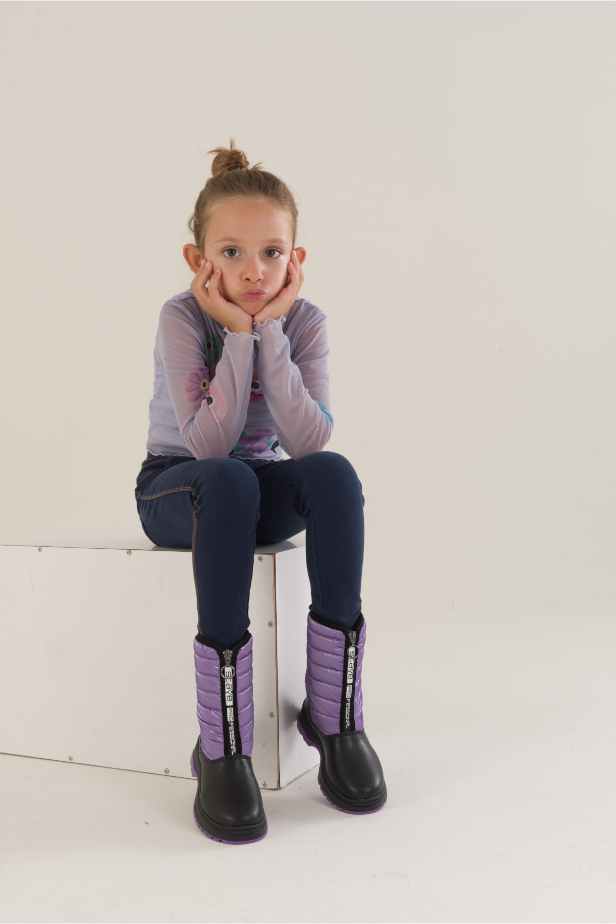 SUGAR Garantili Çocuk Unisex Rahat Kalıp Önü Fermuarlı İçi Kürklü Yağmur ve Kar Botu - Görsel 7