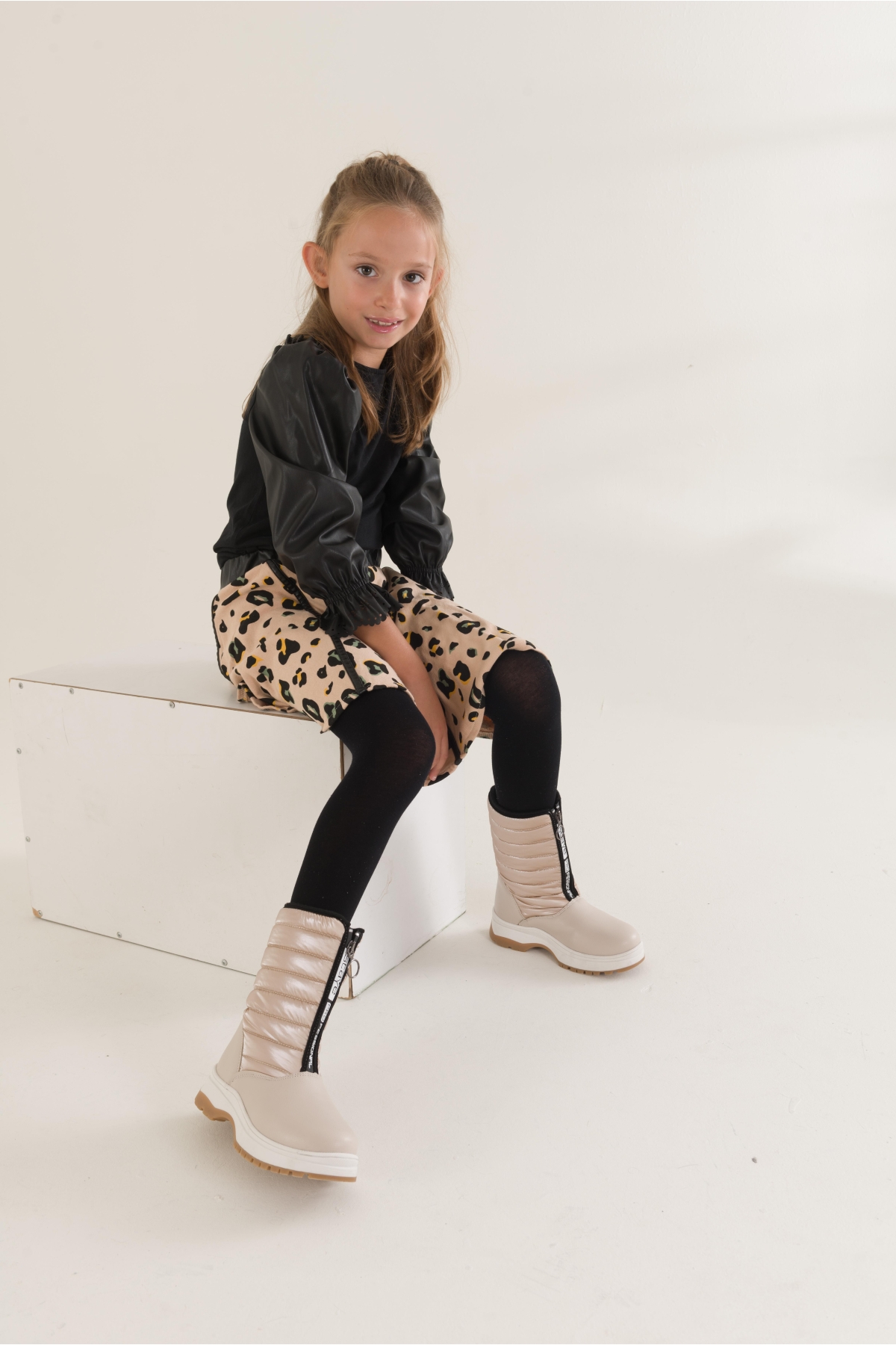 SUGAR Garantili Çocuk Unisex Rahat Kalıp Önü Fermuarlı İçi Kürklü Yağmur ve Kar Botu - Görsel 6