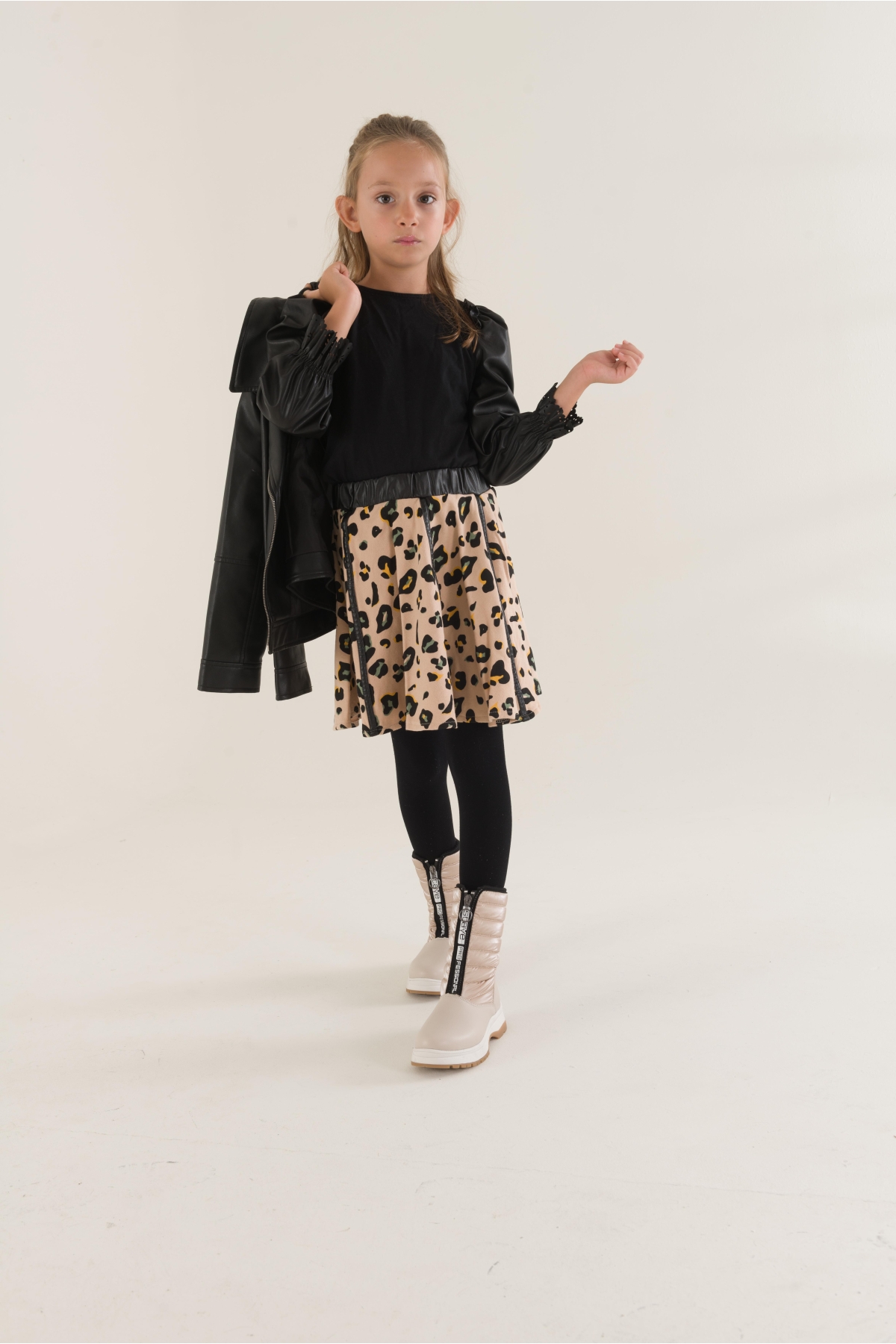 SUGAR Garantili Çocuk Unisex Rahat Kalıp Önü Fermuarlı İçi Kürklü Yağmur ve Kar Botu - Görsel 7