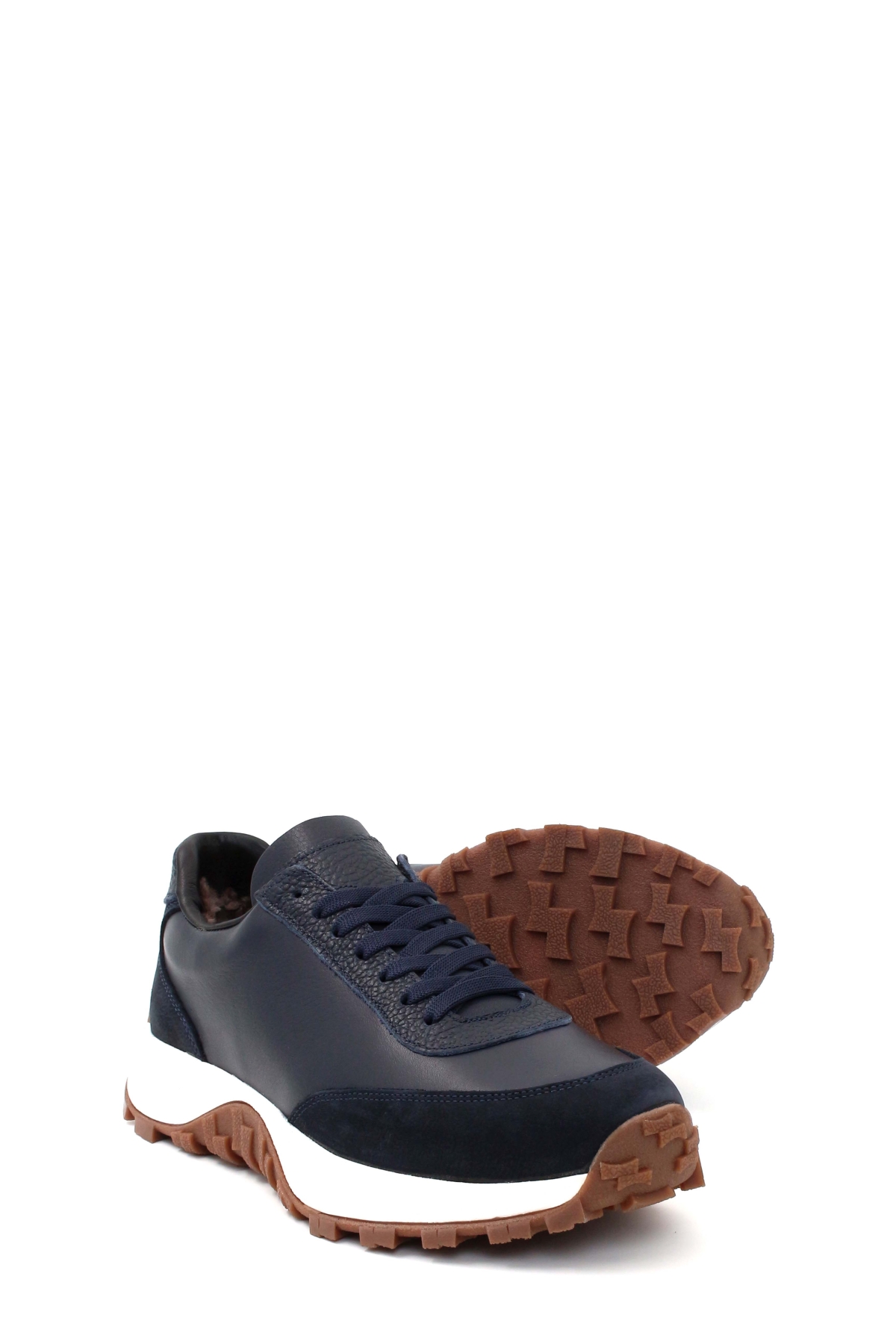 Hakiki Deri Kürklü Erkek Spor Ayakkabı 723KMA5002 - Görsel 4