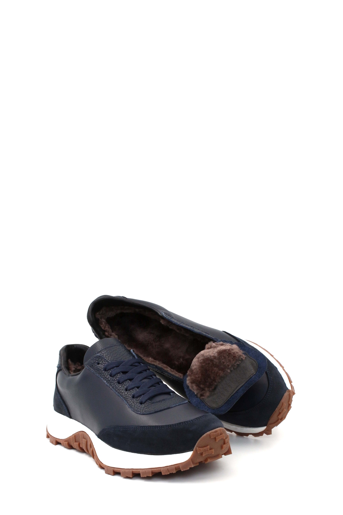 Hakiki Deri Kürklü Erkek Spor Ayakkabı 723KMA5002 - Görsel 5