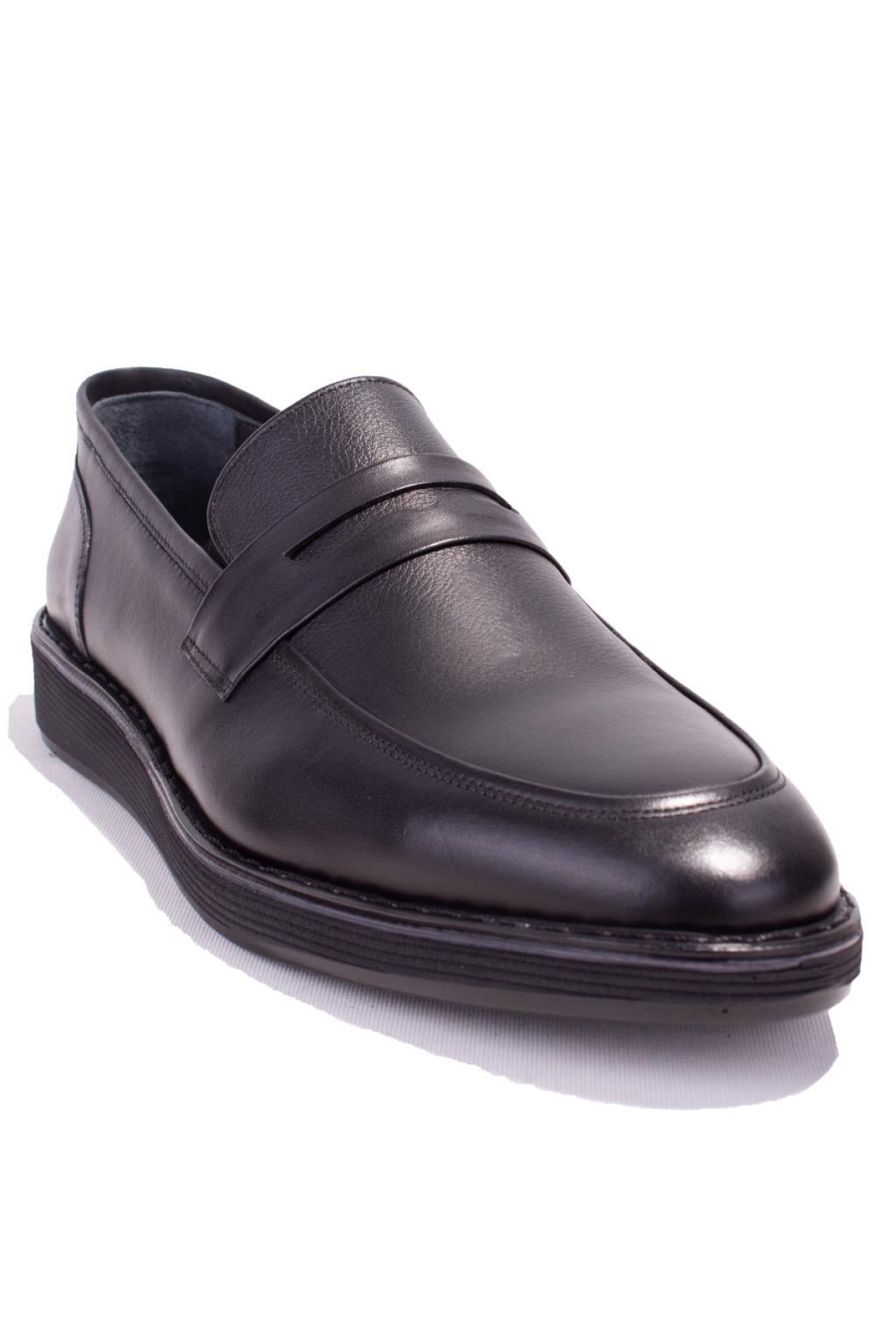 DMA08-800DG Siyah Poliüretan Taban Klasik Erkek Deri Ayakkabı - Görsel 3