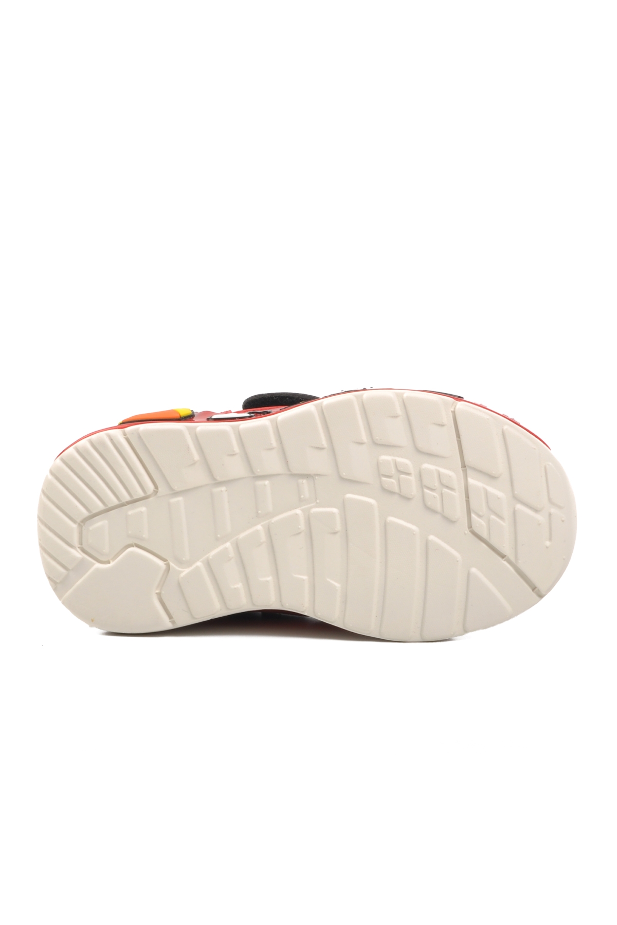 1739-B Siyah-Kırmızı Unisex Çocuk Cırtlı Sneaker - Görsel 6