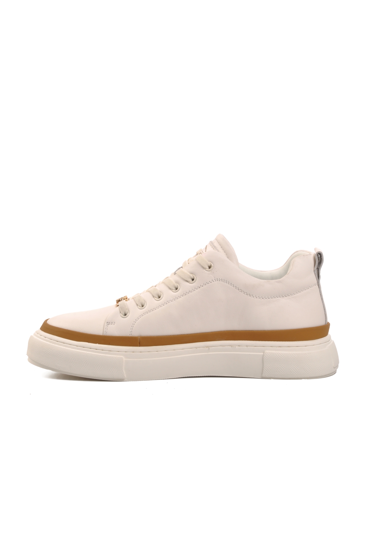 24K592 Beyaz Bağcıklı Erkek Sneaker - Görsel 3