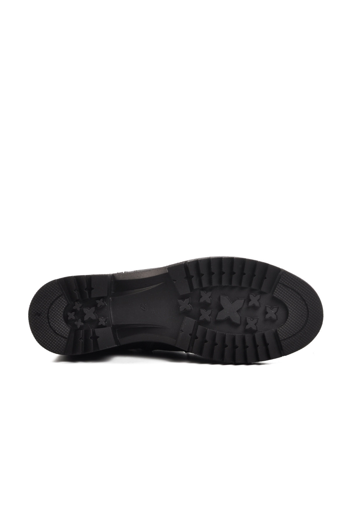 1950807K İçi Polarlı Hakiki Deri Siyah Kadın Bot - Görsel 6