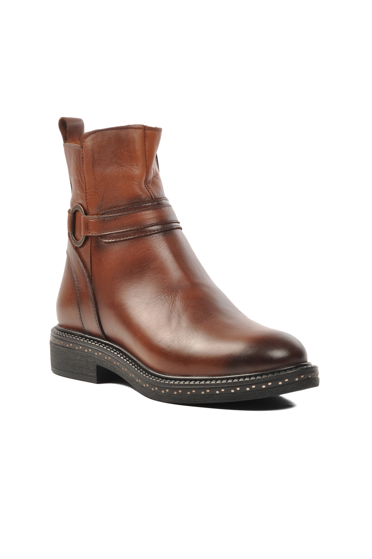 9856 Taba İçi Kürklü Hakiki Deri Kadın Bot - Görsel 4