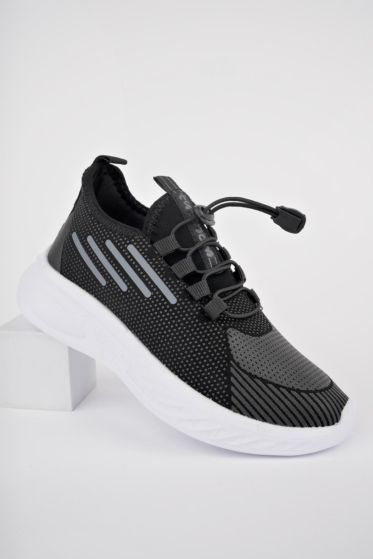 LUPİN Garantili Günlük Unisex Çocuk Bağcıklı Rahat Sneaker Spor Ayakkabı - Görsel 2
