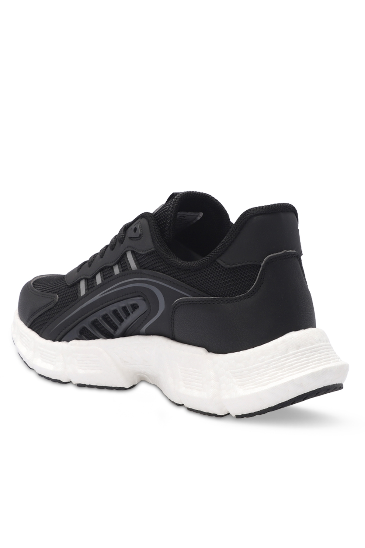 ZIPLINE Erkek Sneaker Ayakkabı Siyah / Koyu Gri - Görsel 4