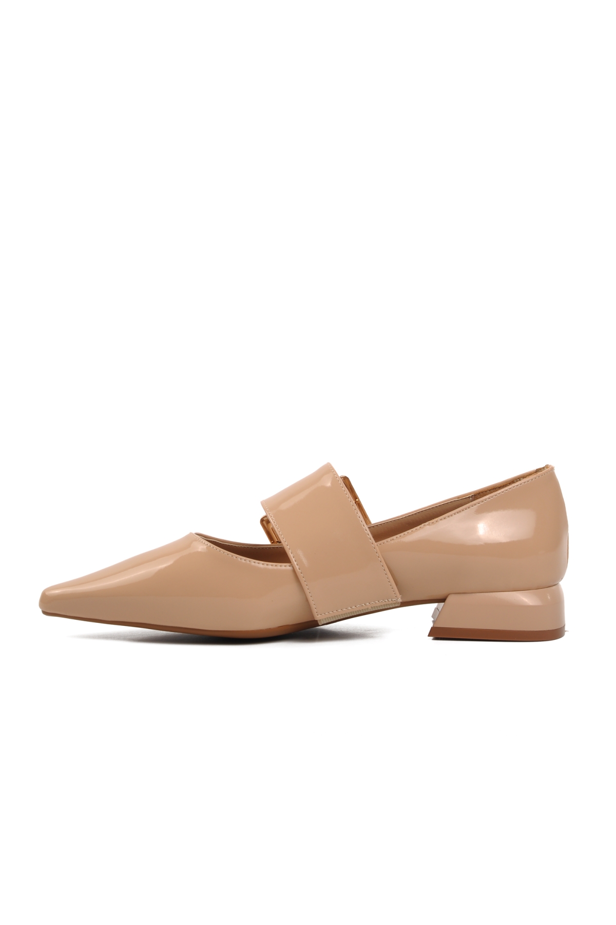 519028 Nude Rugan Kadın Abiye Ayakkabı - Görsel 3