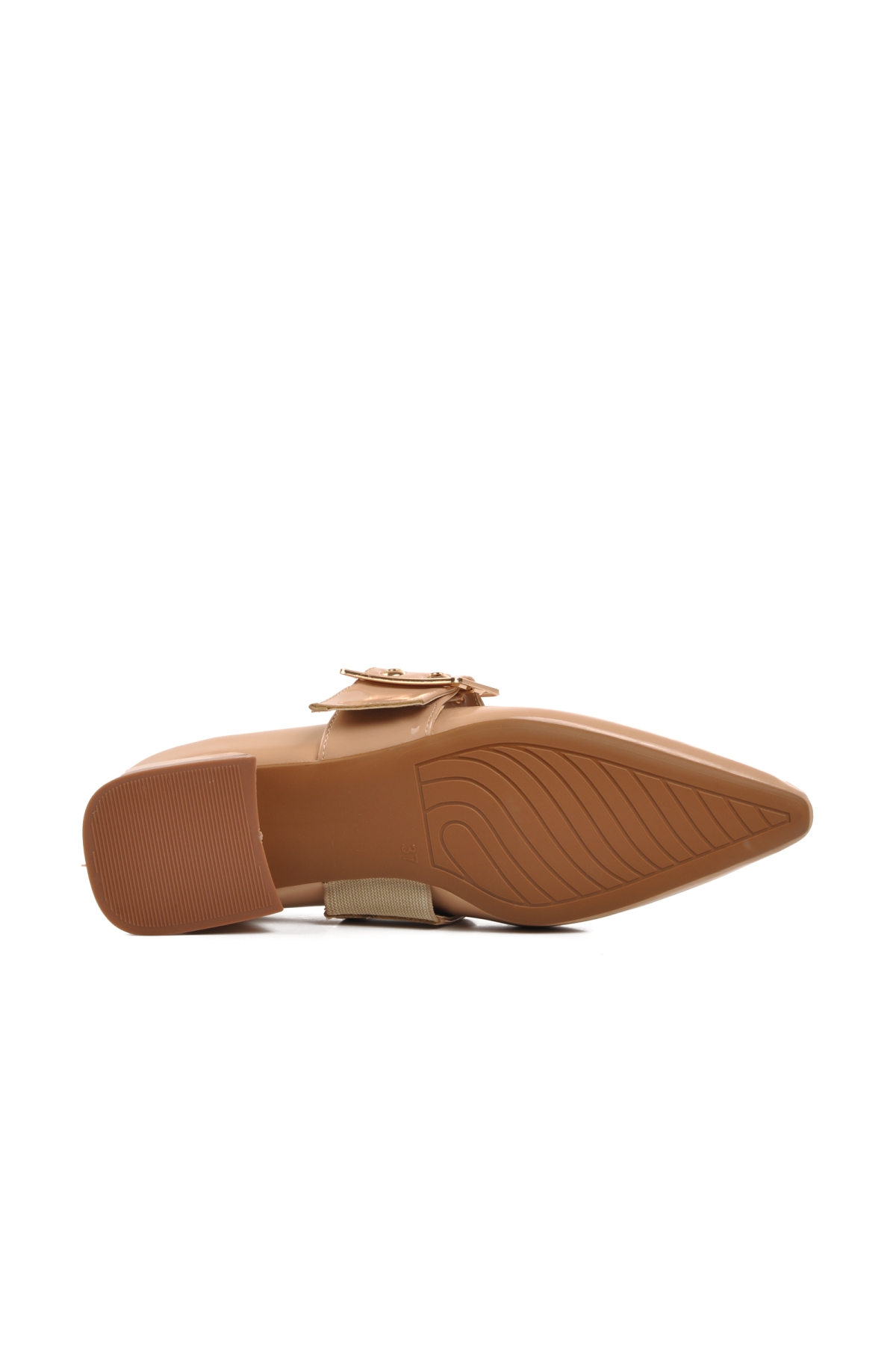 519028 Nude Rugan Kadın Abiye Ayakkabı - Görsel 6