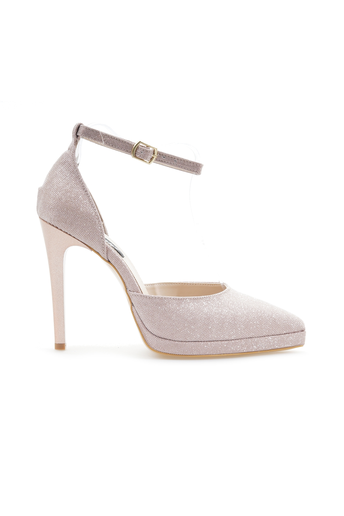 YAŞAR KAŞLI KADIN PLATFORM TABAN TOPUKLU AYAKKABI (36-40) 24Y YKA-741 Z ROSE SİMLİ - Görsel 2