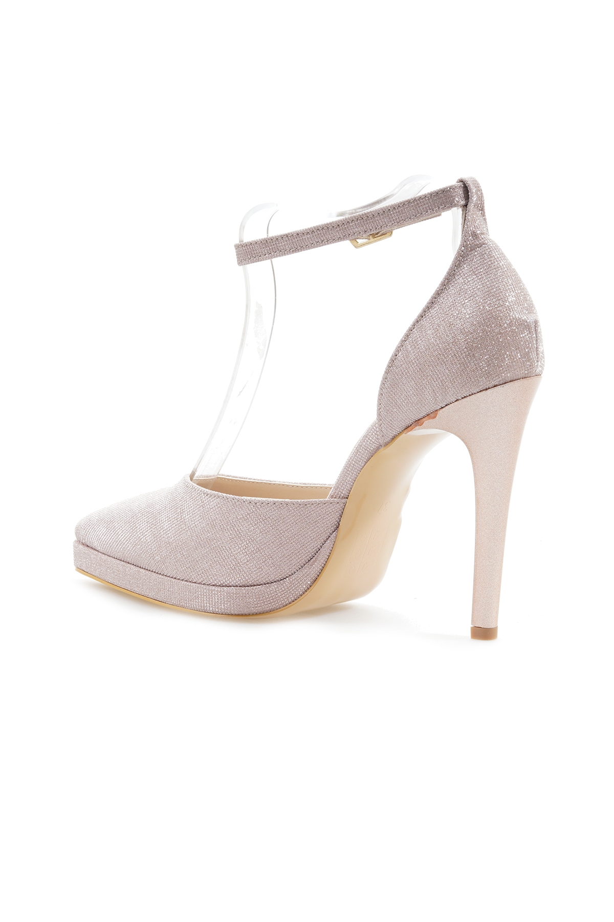 YAŞAR KAŞLI KADIN PLATFORM TABAN TOPUKLU AYAKKABI (36-40) 24Y YKA-741 Z ROSE SİMLİ - Görsel 4