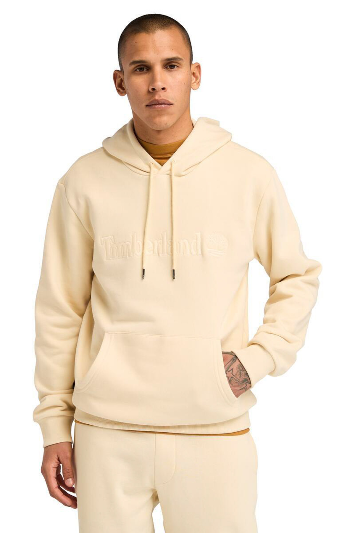 HAMPTHON Hoodie Krem Erkek Sweatshirt