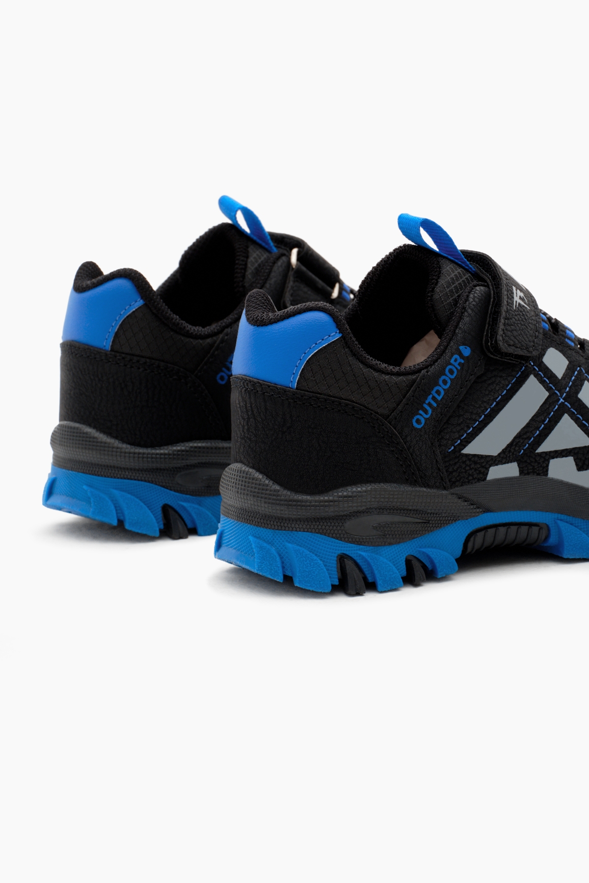 Çocuk Unisex Siyah Sax Termo Taban Su İtici Kumaş Cırtlı Trekking Ayakkabı - Görsel 6