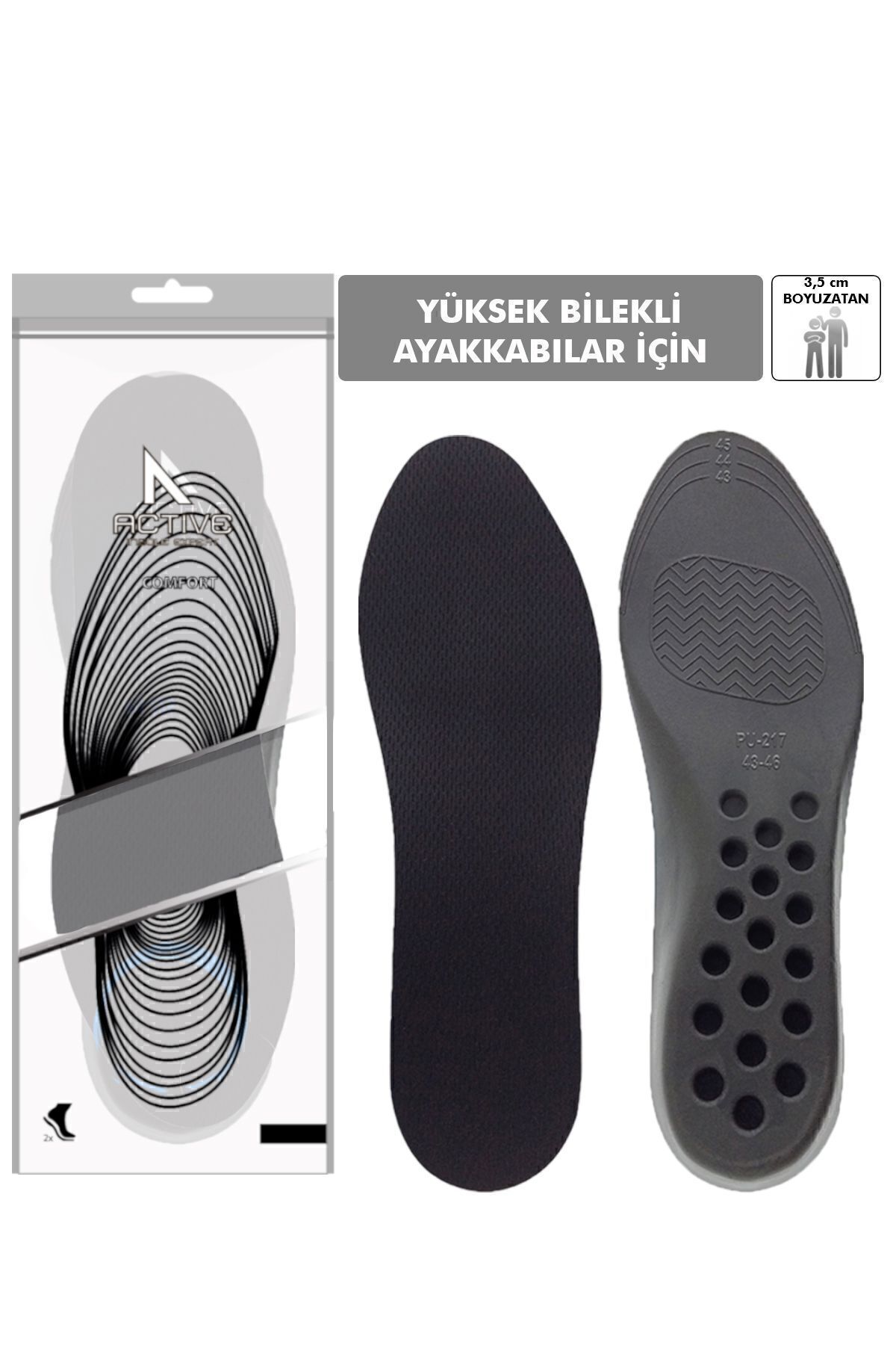 3.5 Cm Boy Uzatıcı Tabanlık Boy Uzatan İçten Hava Yastıklı Taban Görünmez Ayakkabı Tabanlığı