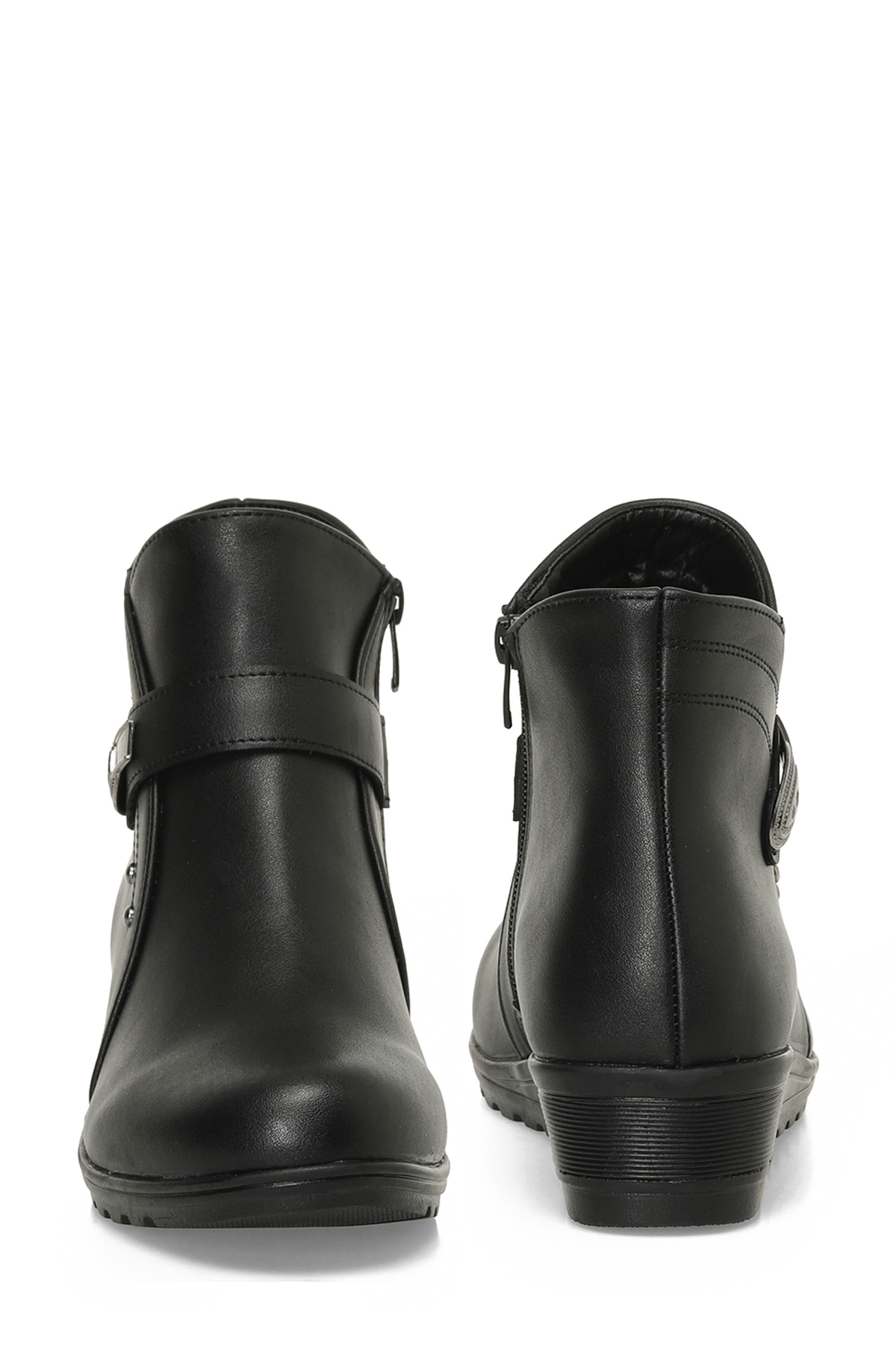 Polaris 162294.Z4PR Siyah Kadın Dolgu Topuk Bot - Görsel 6