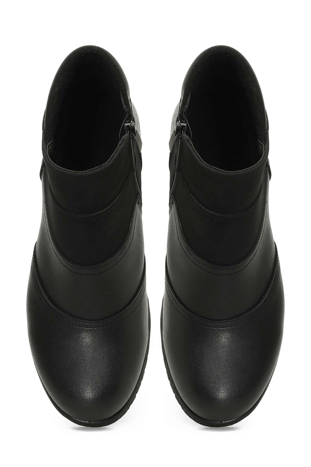 Polaris 166675.SZ4PR Siyah Kadın Dolgu Topuk Bot - Görsel 5