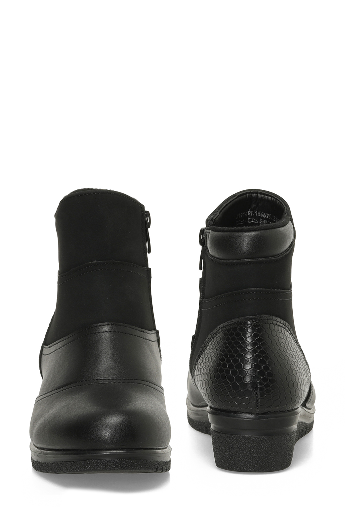 Polaris 166675.SZ4PR Siyah Kadın Dolgu Topuk Bot - Görsel 6