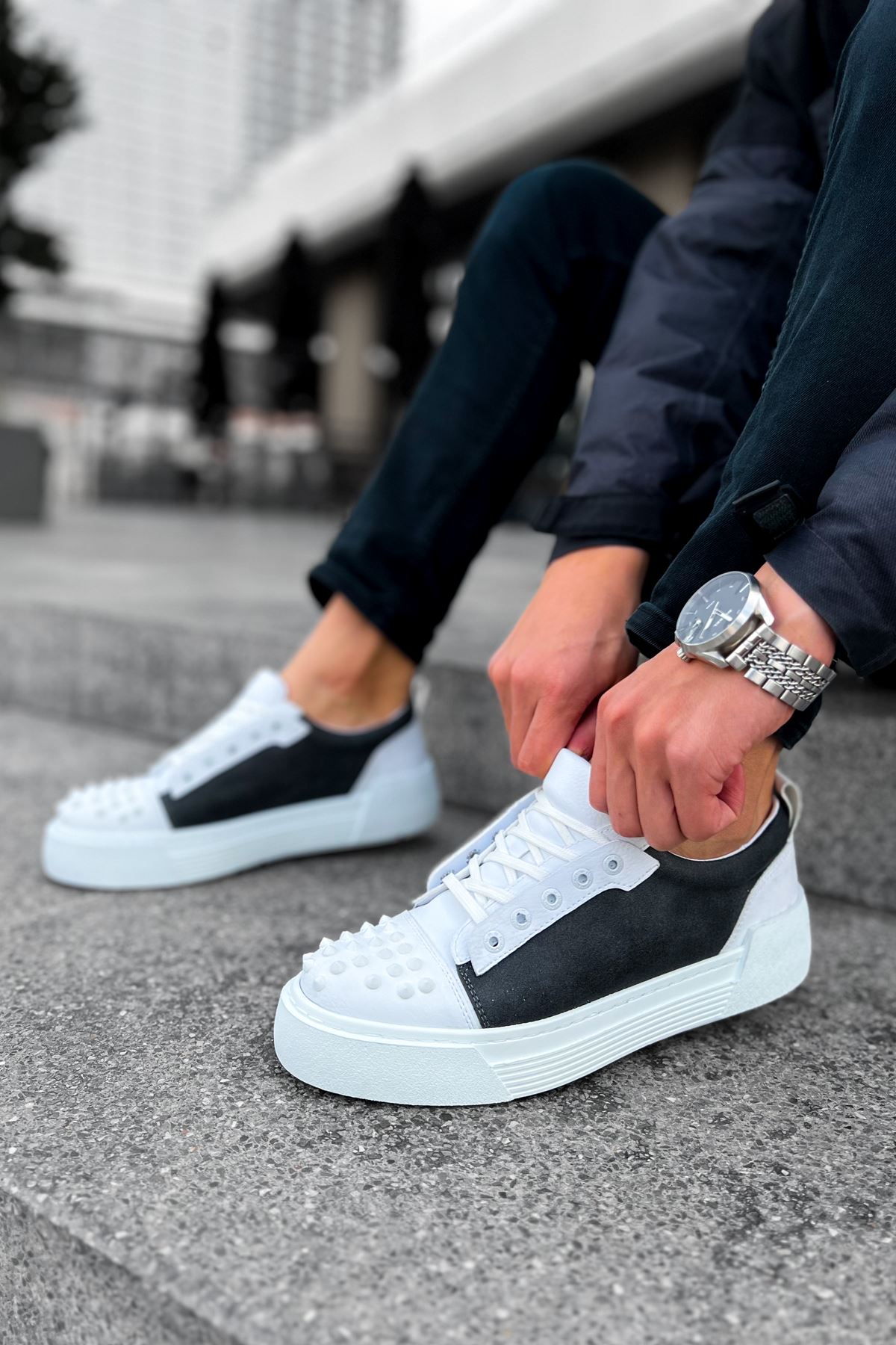 CH169 CBT Thorn Erkek Ayakkabı ANTRASIT/BEYAZ - Görsel 5