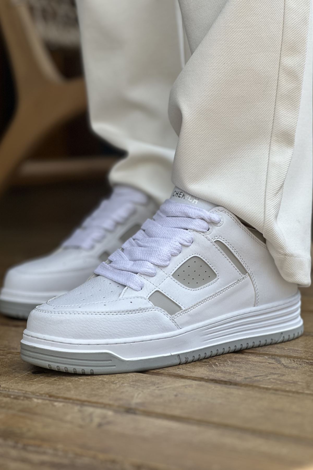 CH2410 CBT Avax Erkek Spor Ayakkabı BEYAZ/GRI - Görsel 5