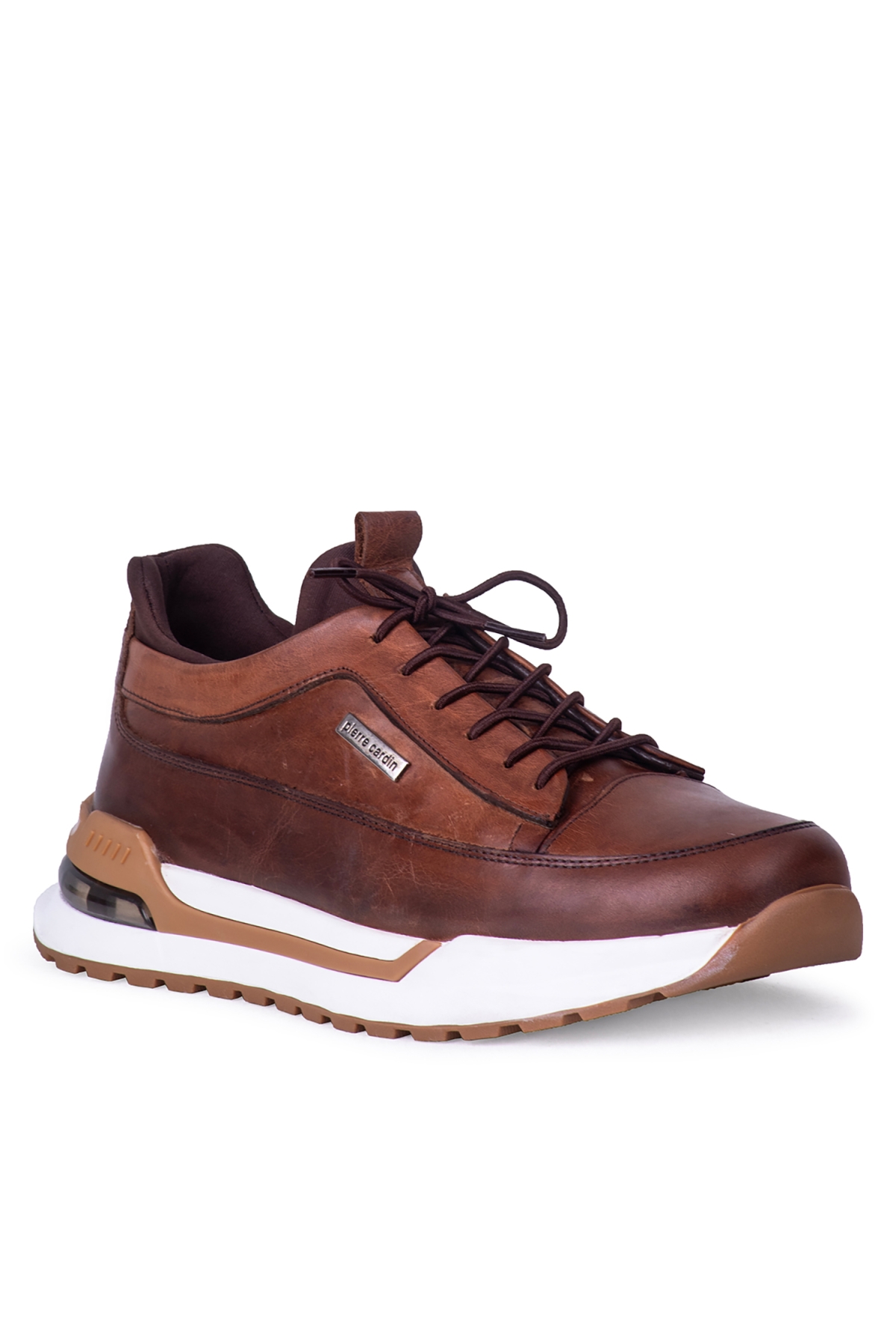 4K Hakiki Deri Erkek Günlük Casual Ayakkabı Vizon - Görsel 3