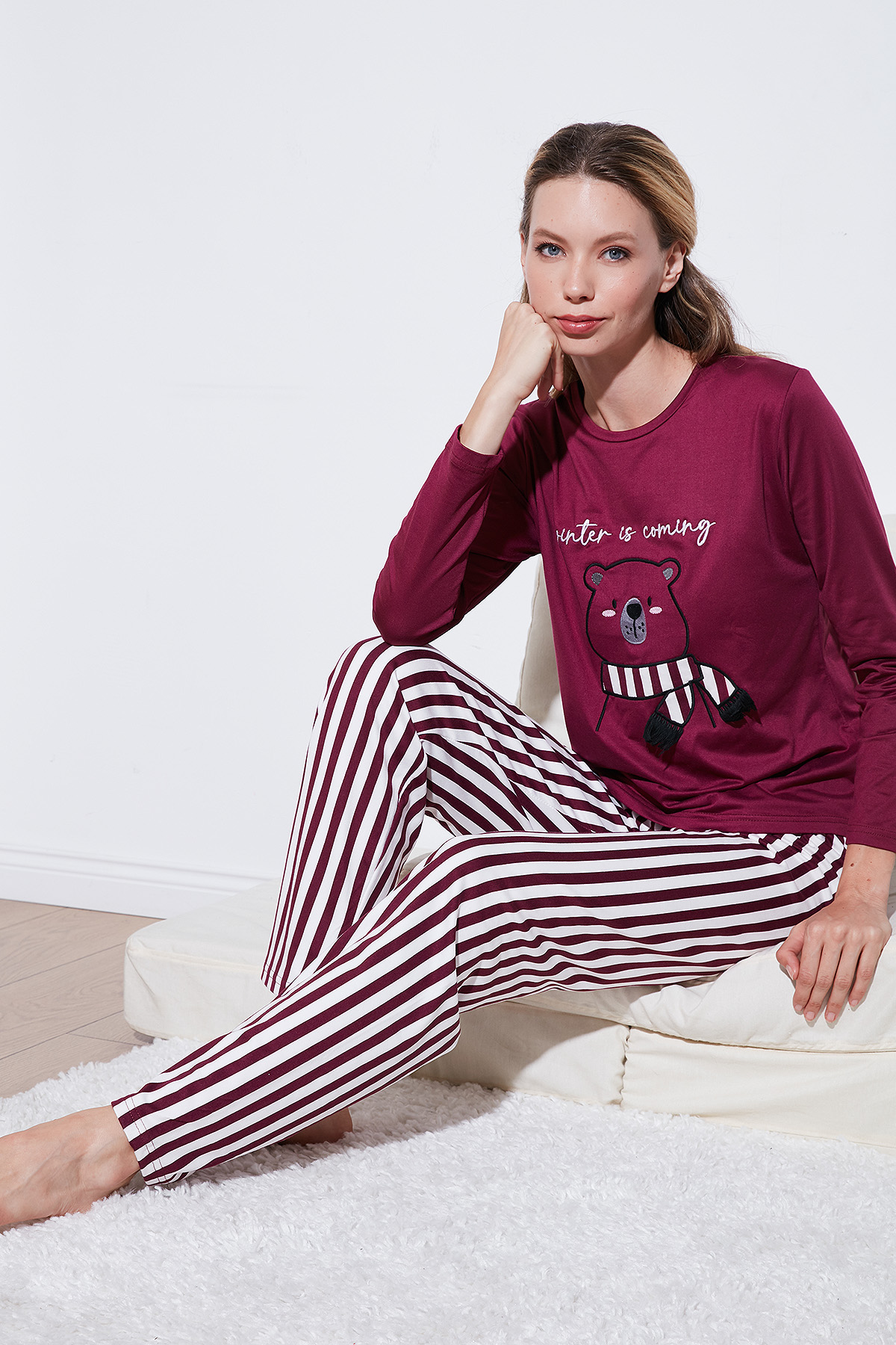 Bayan Pijama Takımı 65719102 MÜRDÜM