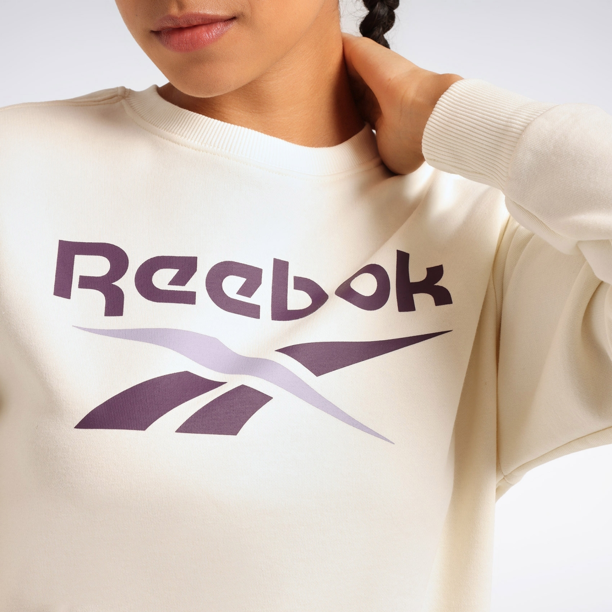 ri-bl-fleece-crew-bej-kadin-sweatshirt