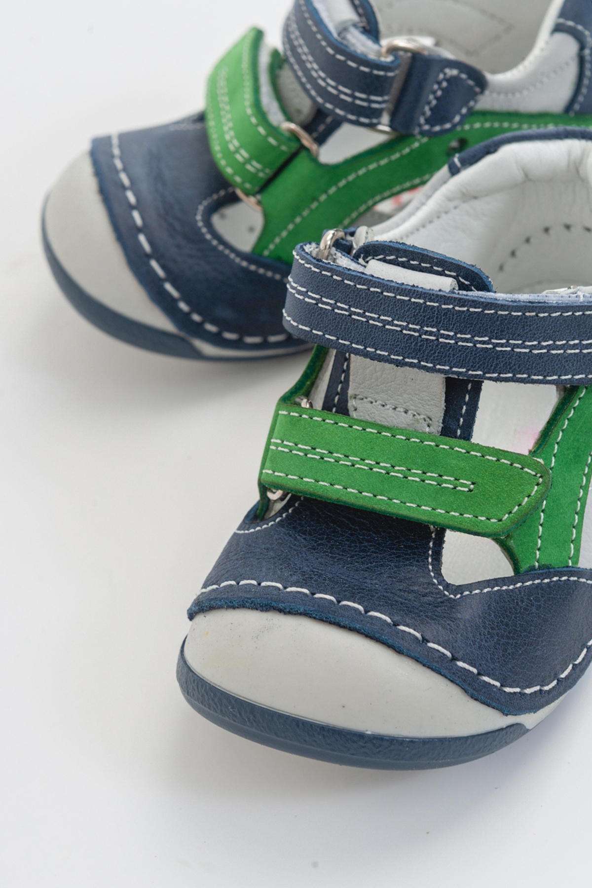 Erkek Çocuk Kot Deri Ortopedik Destekli İlk Adım Ayakkabı - Görsel 5