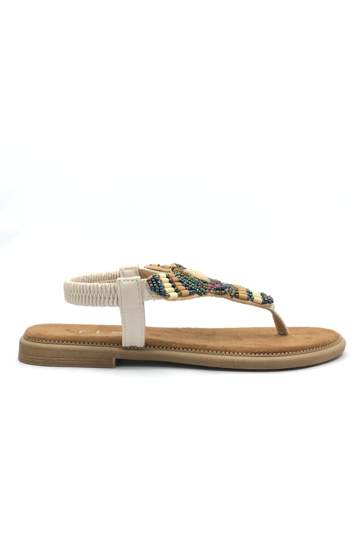 Taş Detaylı Parmak Arası Kadın Sandalet - Görsel 4