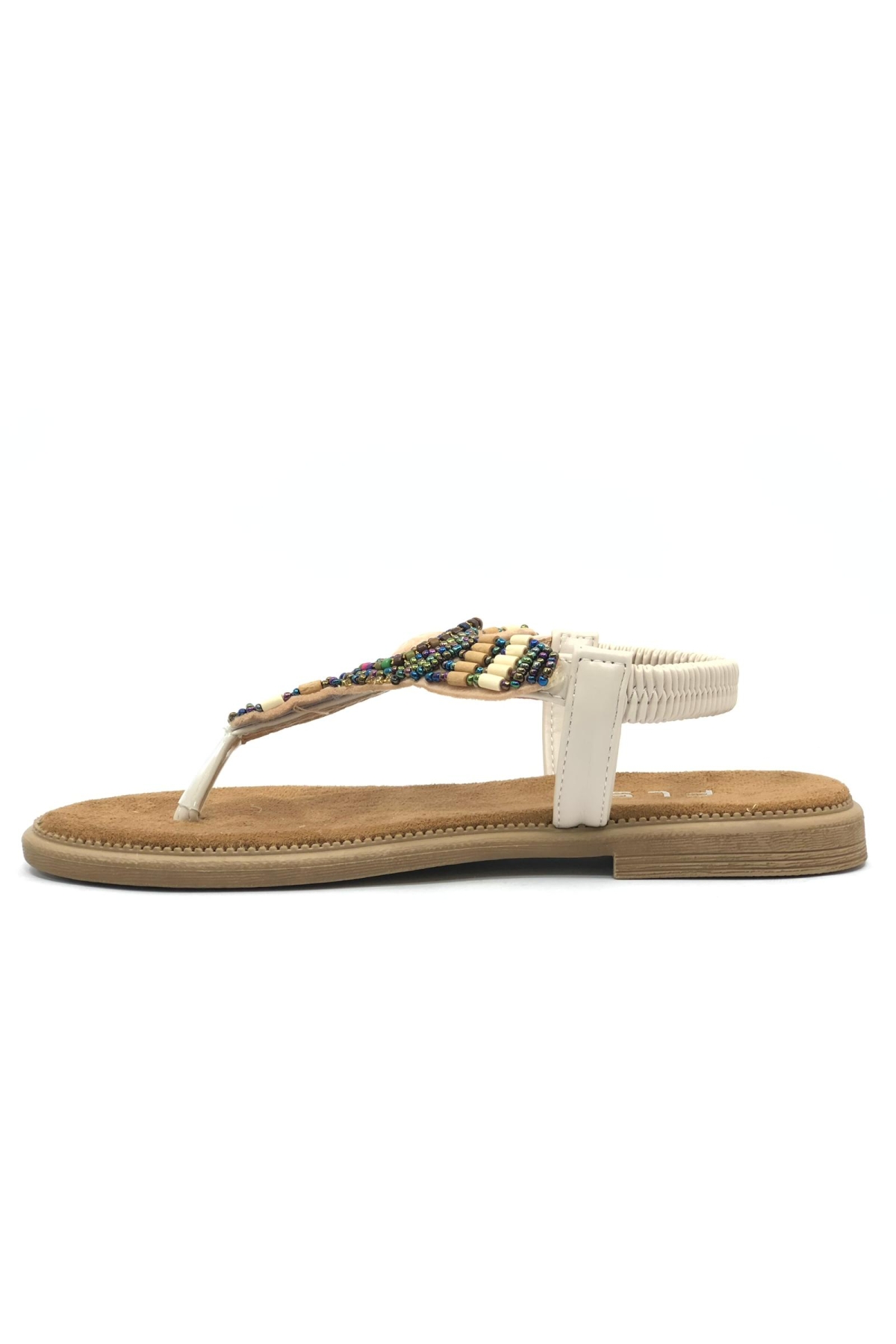 Taş Detaylı Parmak Arası Kadın Sandalet - Görsel 5