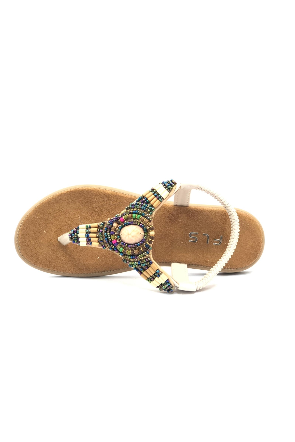 Taş Detaylı Parmak Arası Kadın Sandalet - Görsel 6