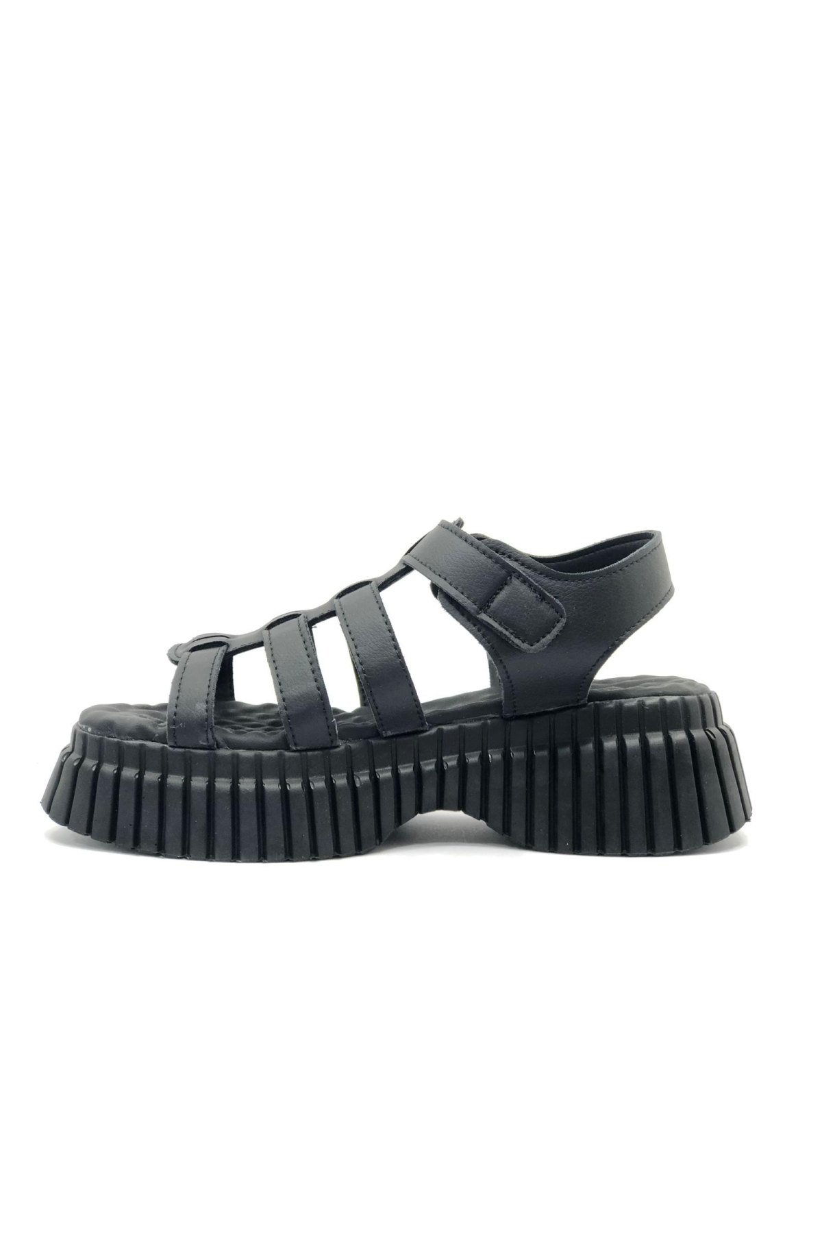 Ortapedik Kalın Taban Kadın Sandalet - Görsel 4