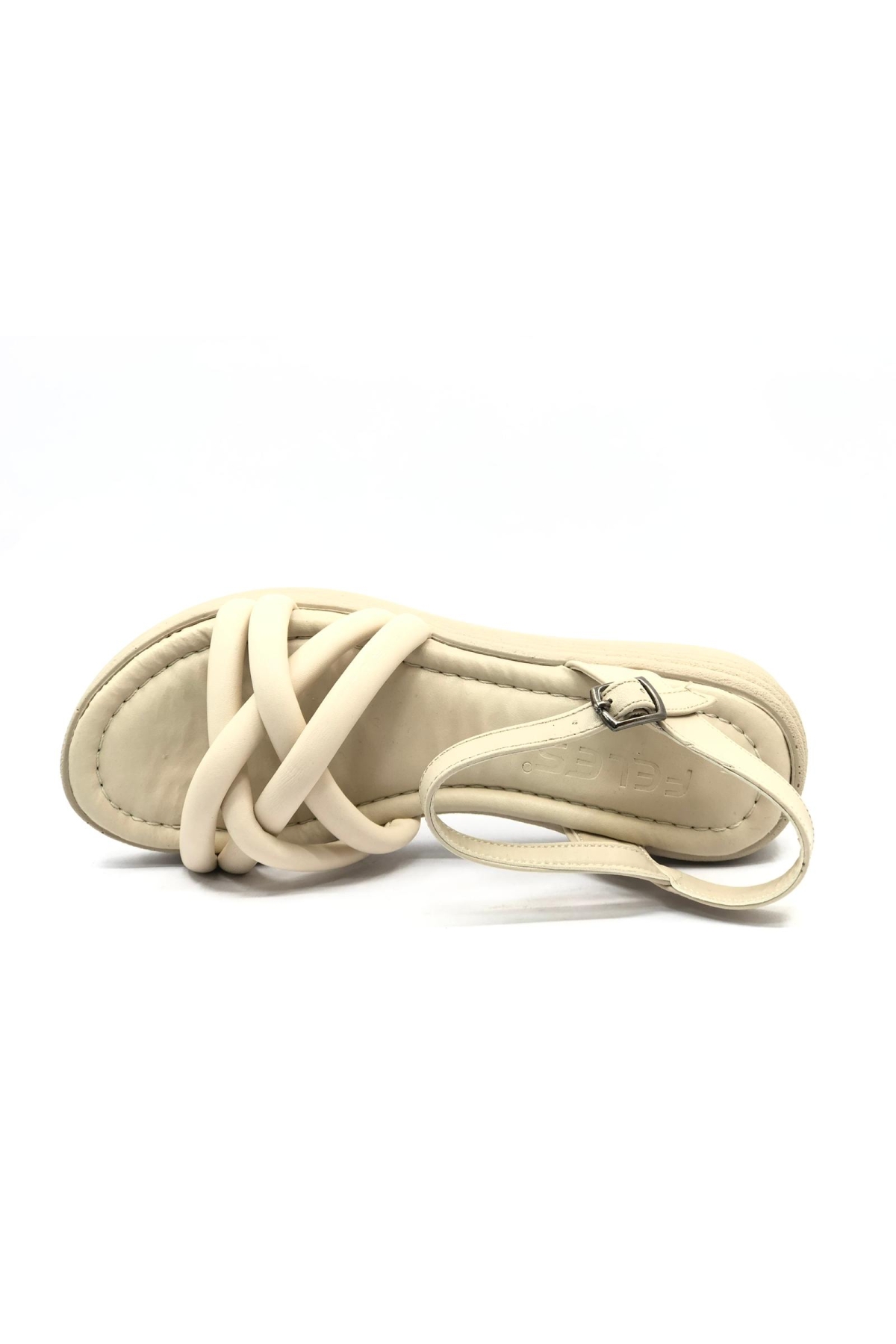 Düz Taban Çapraz Detaylı Kadın Sandalet - Görsel 6