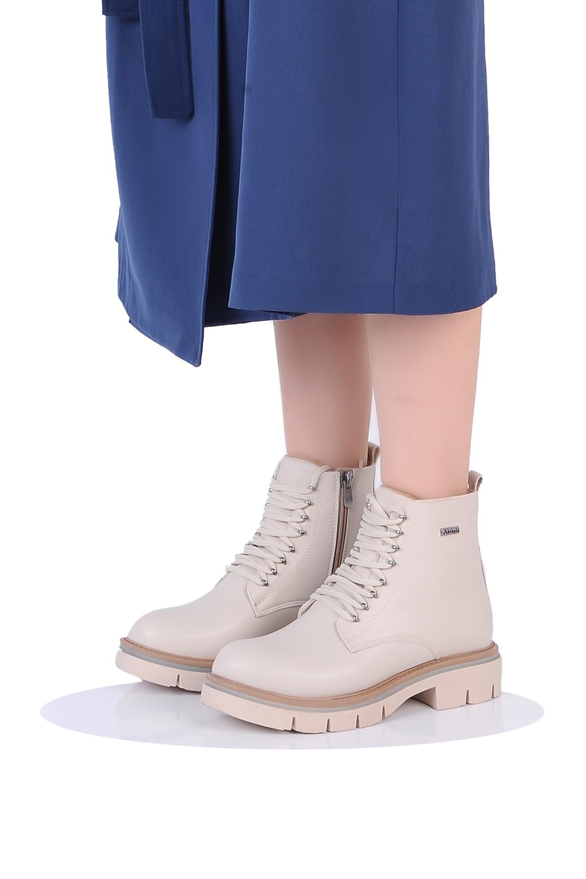 London K452021 Termal Kürklü Kadın Düz Kışlık Bot - Görsel 3