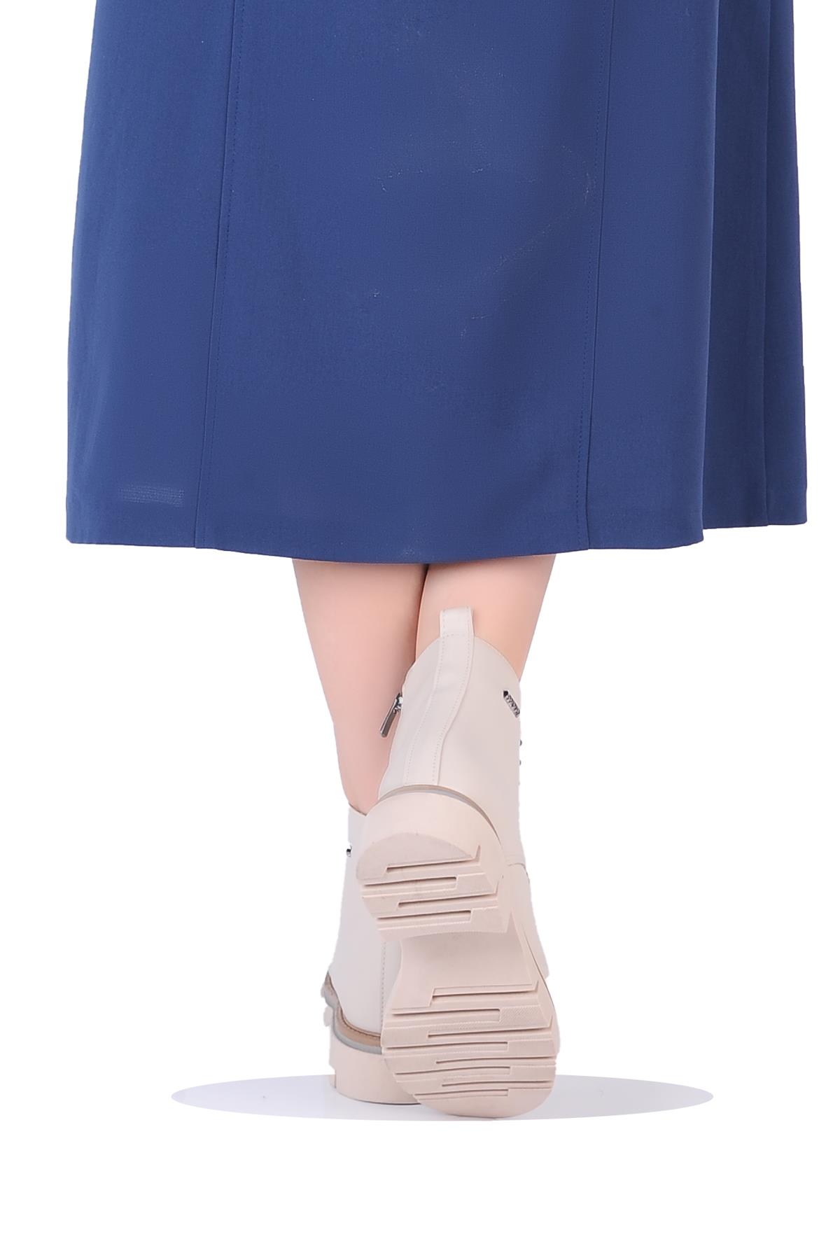 London K452021 Termal Kürklü Kadın Düz Kışlık Bot - Görsel 4