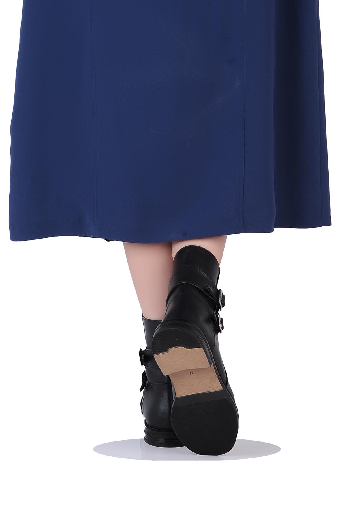 London K151204 Termal Kürklü Kadın Klasik Düz Kışlık Bot - Görsel 4