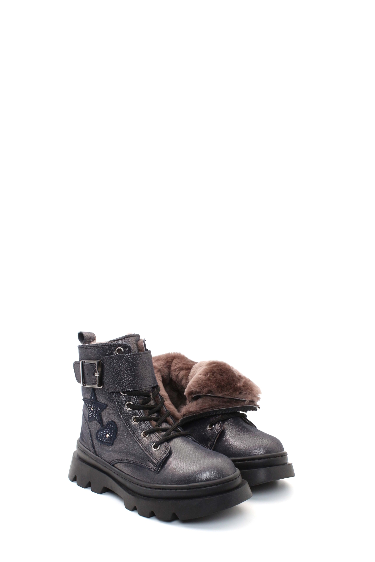 Hakiki Deri Kürklü Unisex Çocuk Klasik Bot 157KXA1774 - Görsel 5