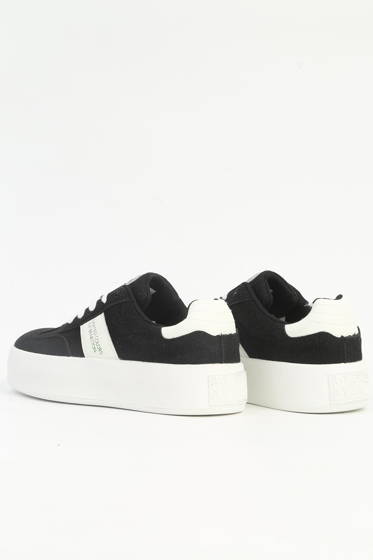 ® Siyah Beyaz Kadın Spor Ayakkabı İTHAL BNI-11241 - Görsel 4