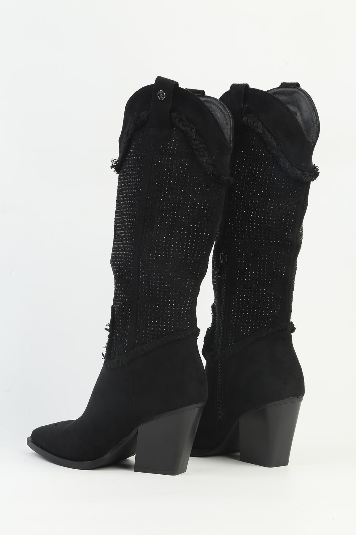 ® Siyah Kadın Çizme PCI-11164 - Görsel 4