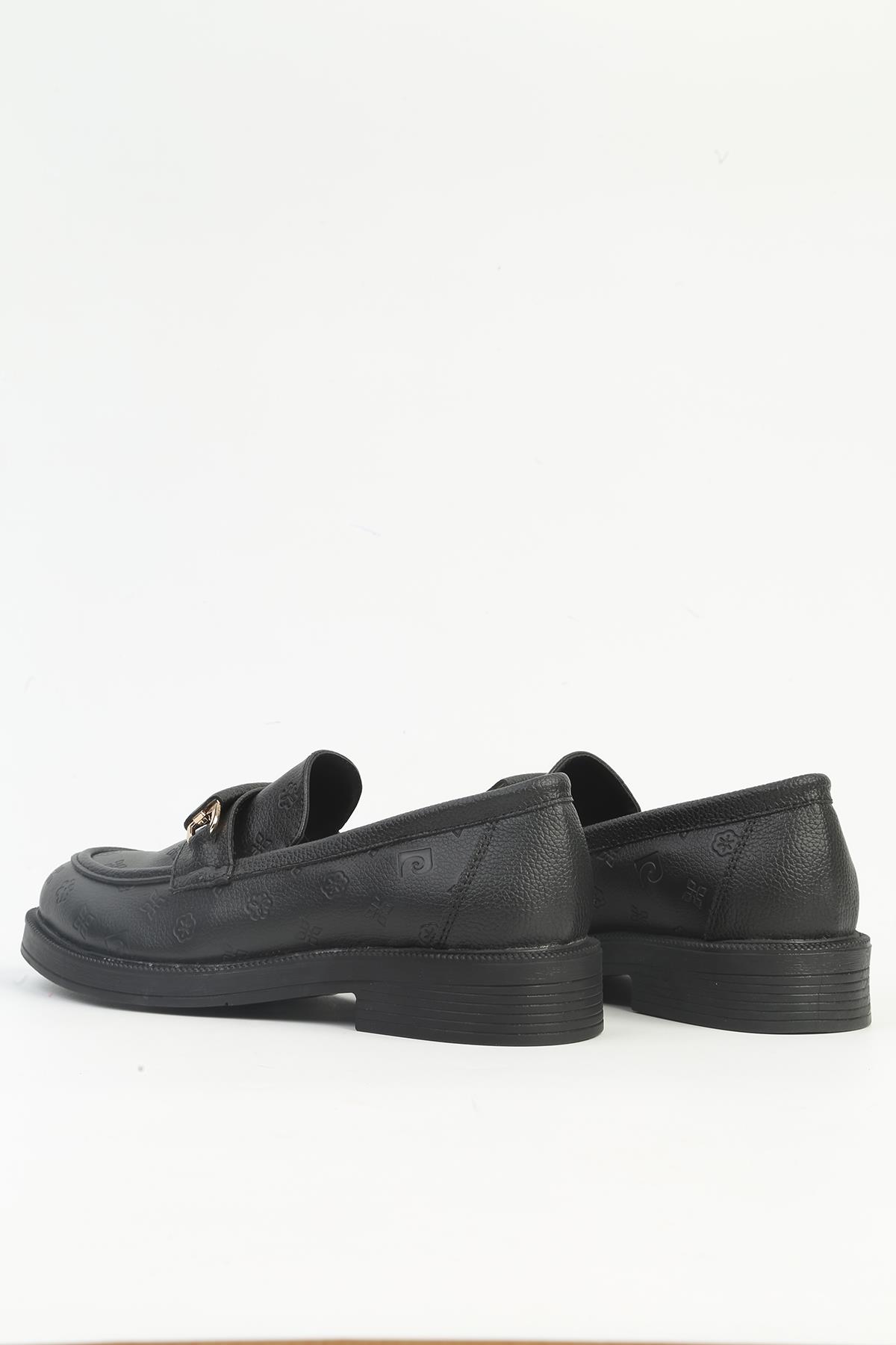 ® | PC-54117 - Kadın Siyah Loafer - Görsel 4