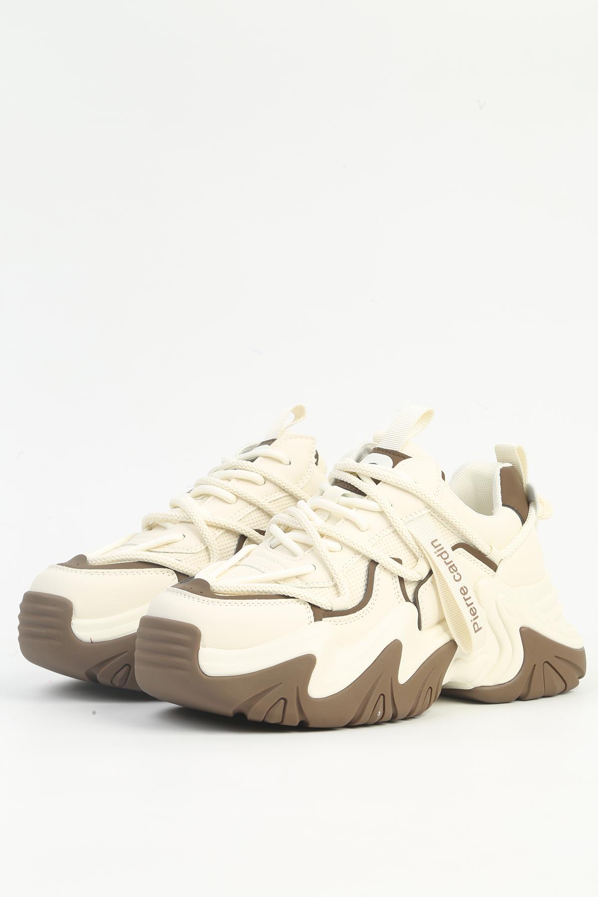 ® Bej Kadın Spor Ayakkabı İTHAL PCI-11131 - Görsel 3