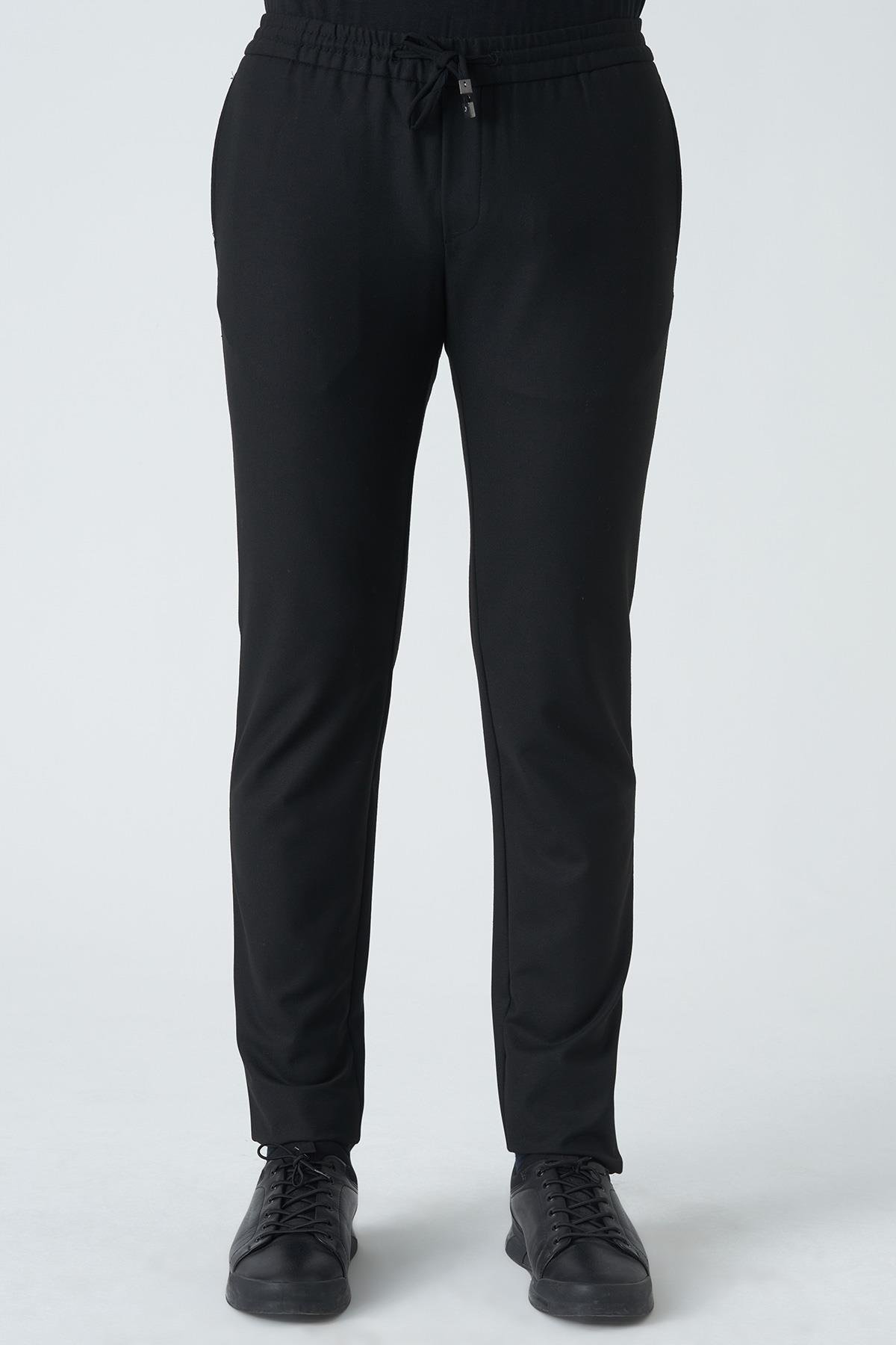 Armagh p1017 Slim Fit Likralı Jogger Pantolon Siyah