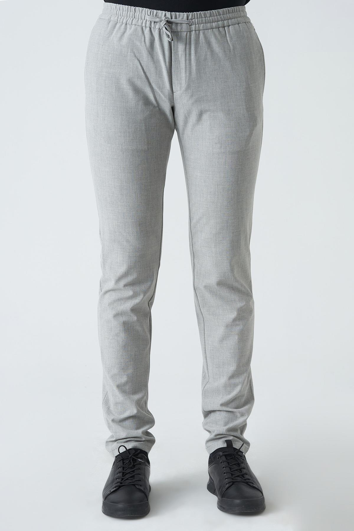 Armagh p1017 Slim Fit Likralı Jogger Pantolon A.Gri