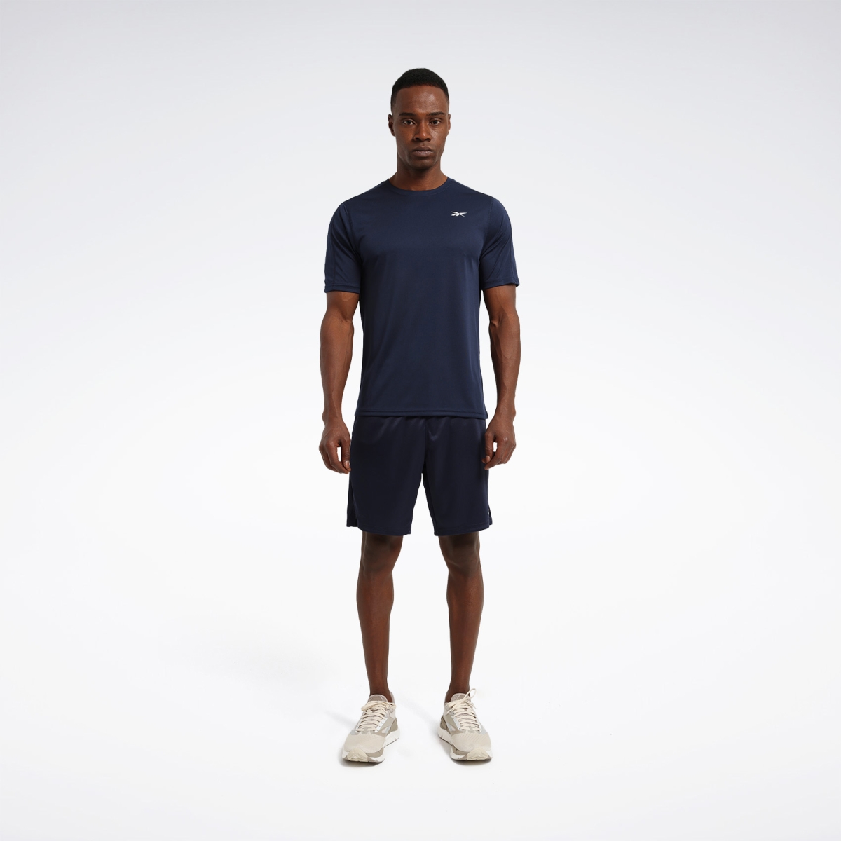 Reebok SS TECH TEE Lacivert Erkek Kısa Kol T-Shirt