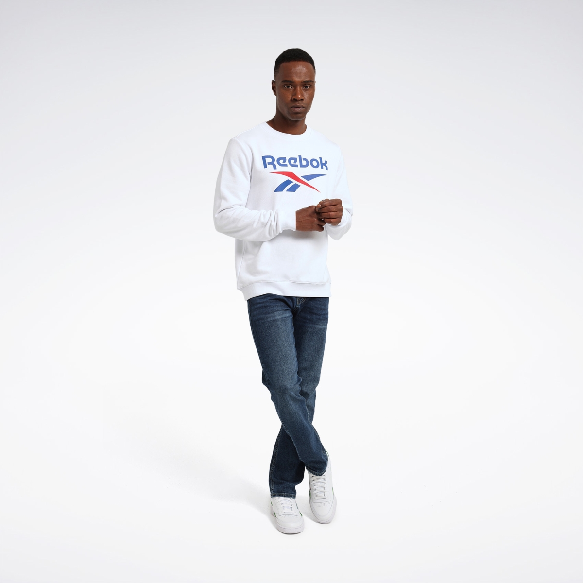 IDENTITY BIG LOGO Beyaz Erkek Sweatshirt Fiyatlar Reebok