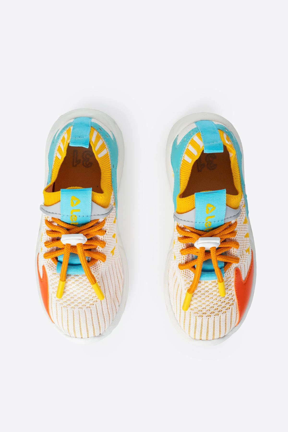 ÇOCUK SPOR AYAKKABI RENKLİ ŞIK SNEAKER AYDA - Görsel 7