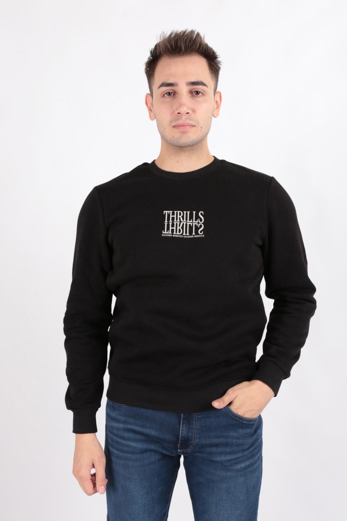 5223 Erkek 3 İplik Sweatshirt